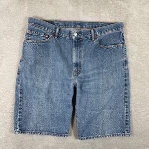 Levis 505 Jean Shorts Mens 38 Blue Denim Jorts‎ Y2K Skater 2000s